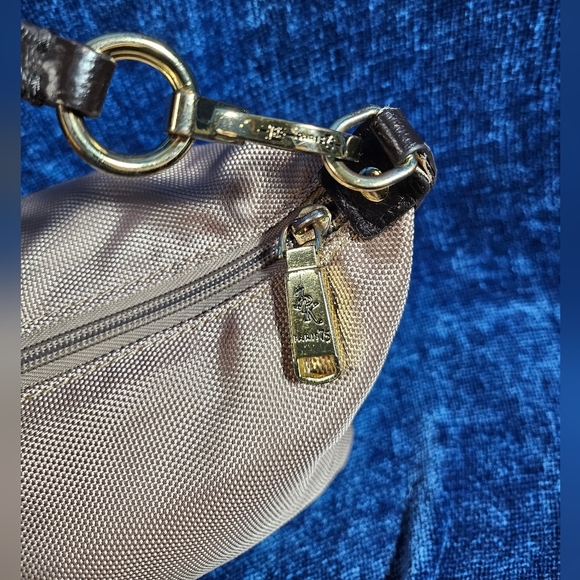 JPK Paris 75 Champagne Tan Nylon Rectangle Shoulder Bag - Picture 3 of 10